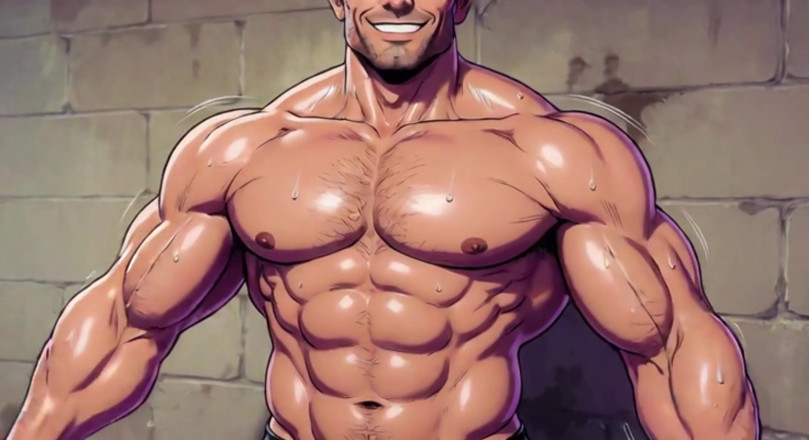 Erotic Man: Ai Muscular Men Mechanic Garage