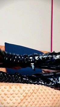 Lady Angela Thigh High Boots Worship Femdom POV Fetish Goddess