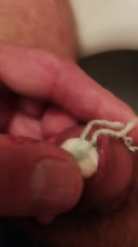 Mé Zasuvání Tamponu Do Močové Trubice Penisu