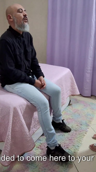 A University Student Receives the Director at Her Dorm Room
