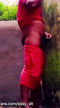 Shemale, Ladyboy Sissy Slave Piss Outdoors Compilation