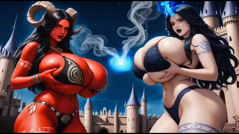 Hot girl dancing: 177 - démonská královna potrestá její přisluhovače, Ai Animace