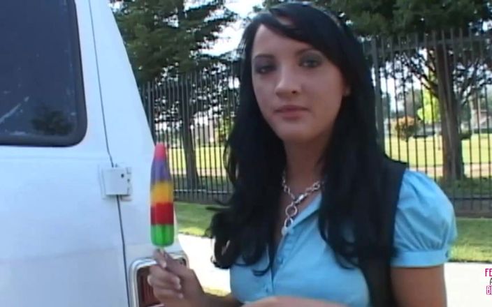 Fetish and BDSM: Super Lovely Dark Haired Girl Gets Fucked in a Van...