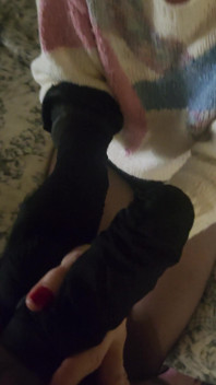 Goode Girl Nylonplay with Hubby's Cock and Balls