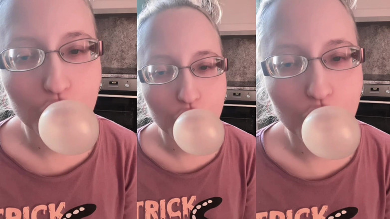 FinDom Goaldigger: Asmr enorma bubbelgummi ljudeffekter lyssna i hörlurar