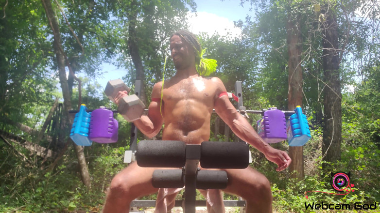 Arthur Eden aka Webcam God: Hot &amp; sweaty workout (4K)