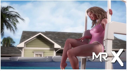 Mr Studio X: Treasure Of Nadia - swims in pool E1 #91