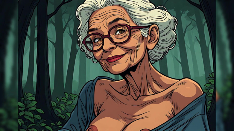 AI Porn: Topless Cartoon Grannies