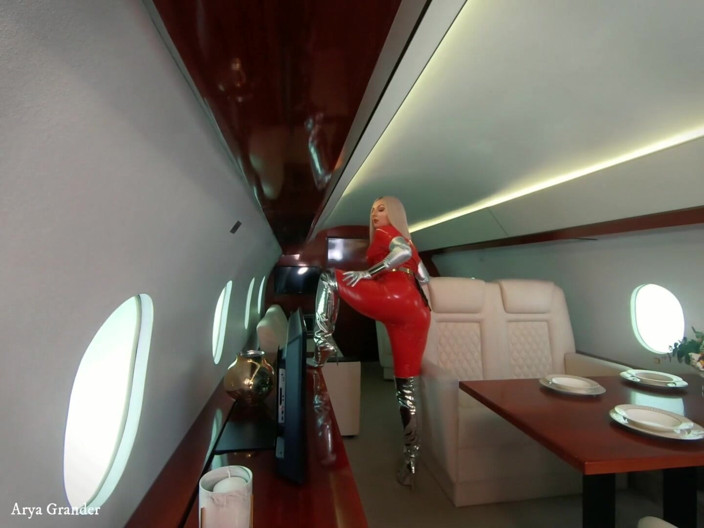 Arya Grander: Backstage From Photosession, 4 Catsuits and Fly Jet Photoshoot
