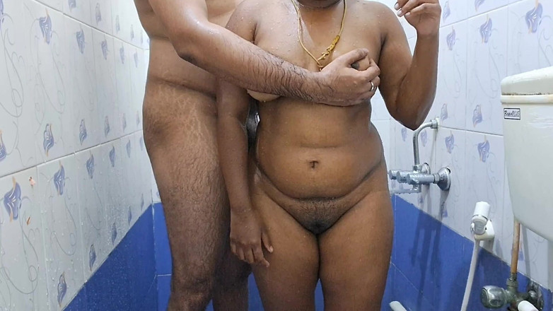 Dreamer Nite69: Desi Tamil Stepaunty Sex with Plumber in Bathroom