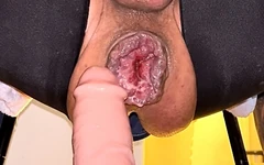 Extreme anal masturbation