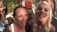 Gang Bang Germany: Ingoio Amatoriale Di Sborra E Gangbang Orgia Nel Mio Cortile...