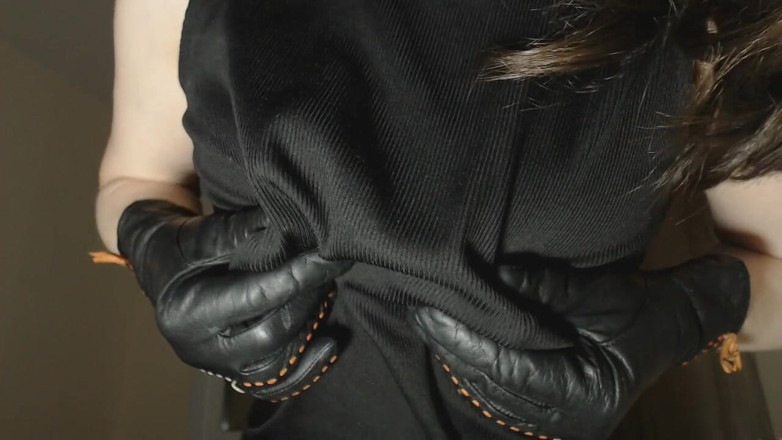 MyClearSky: Milking her tits through black dress