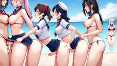 Teen Small Cock Group Outdoor