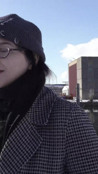 German Scout - Black Hair PAWG Glasses Girl Melli Venom Pick up for First Casting Fuck