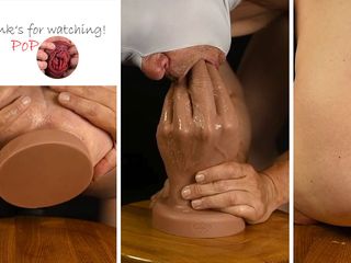 Dildo Prolapse Show: Popoopoop - Hankeys - Handyman 4xl - dùng tay chọc lỗ đít sâu và thô...
