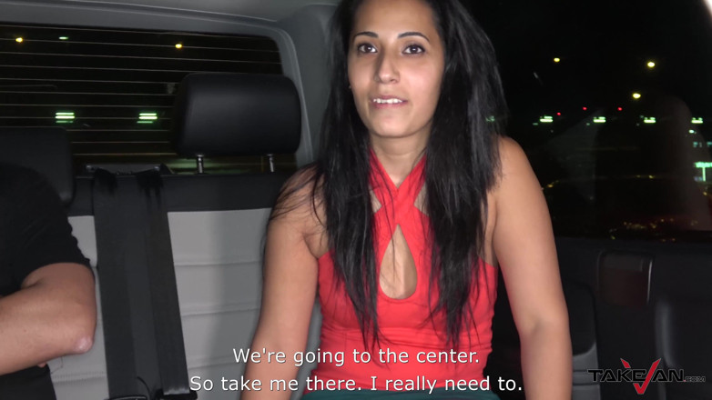 Take Van: chhoti kaale baal vaali beb ki pikap vain men chudaee
