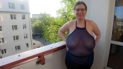 Trying on see-through blouses uncensored