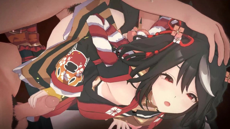 NSFWOtaku: Uma Musume - Kitasan blackbang sex în grup - animații 3D Hentai