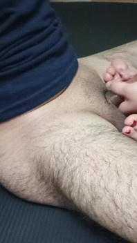 Piękna BBW daje mi pyszne ze swoimi pięknymi stopami