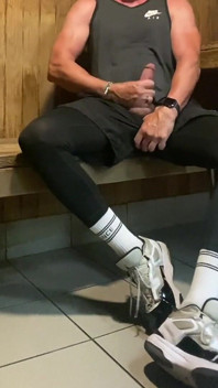 Another Load of Cum in the Sauna From Jockdad87