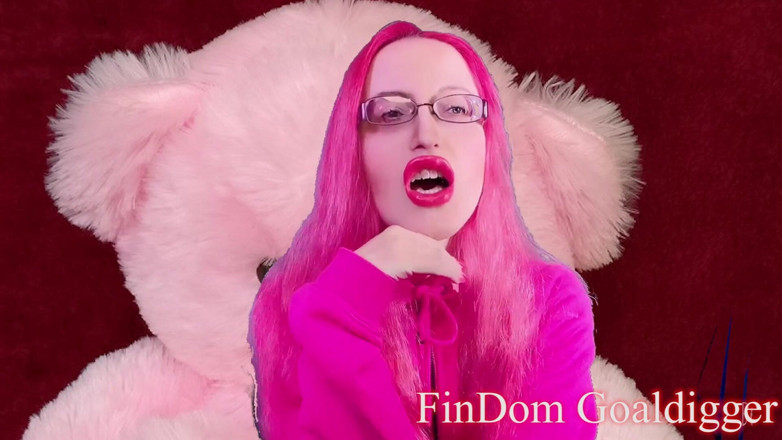 FinDom Goaldigger: Fickbare rosa plüsch-spielzeug-transformation