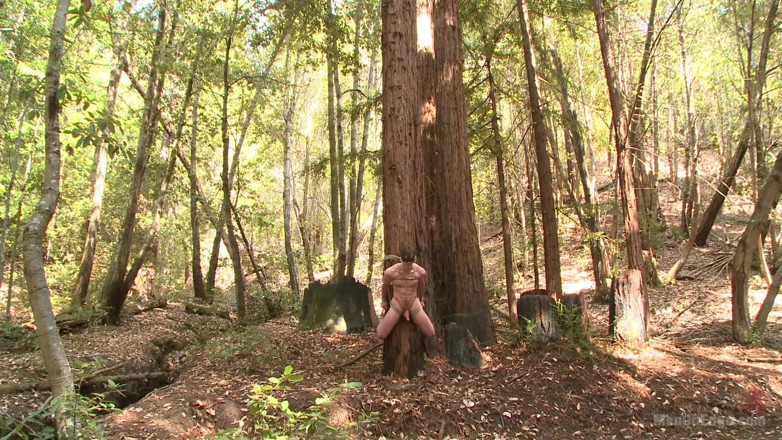 Men on Edge: Stallone legato e bordato nella Foresta