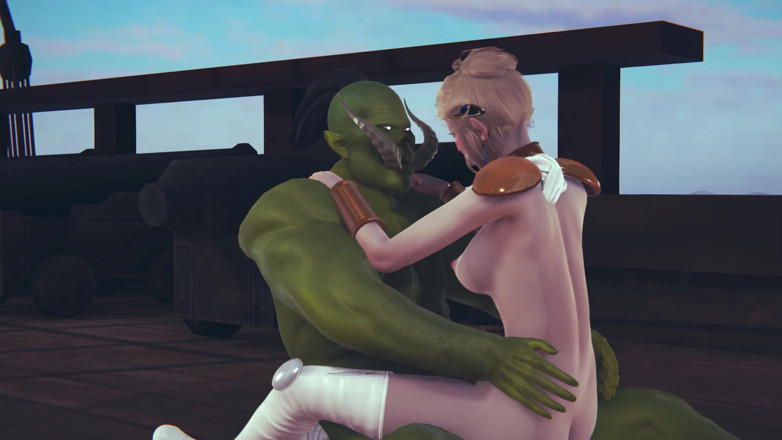 Waifu club 3D: Cute elf rides a big dick