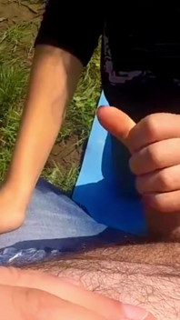 Teen Suck Mature Cock Outdoor