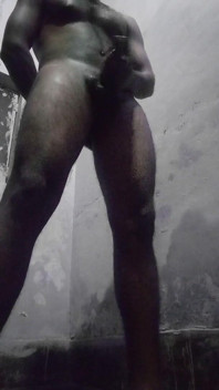 Delhi Hunk Boy Oiling Big Dick and Masturbating While No One in the Home