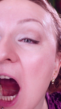 Face and Teeth Fetish Touch: Asmr Video in Blue Medical Mitrile Nurse Gloves. Arya Grander