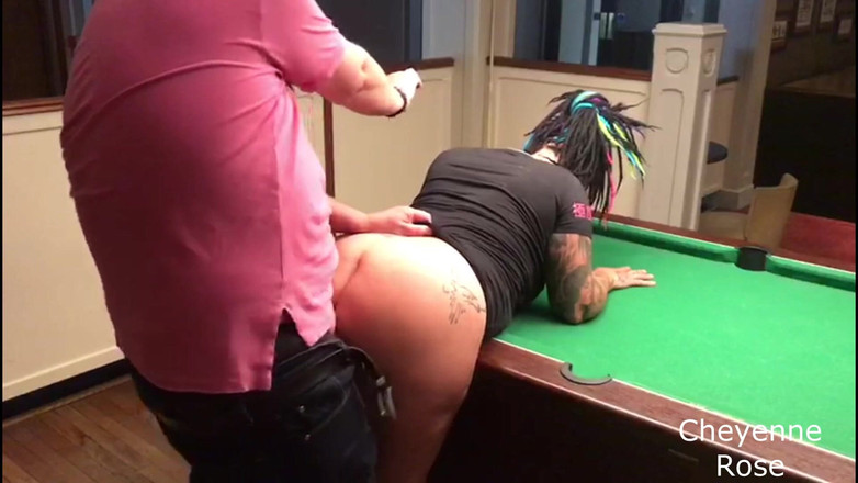 Cheyenne Rose 80: Mesa de bilhar foda e facial