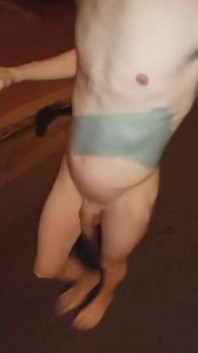 Naked Piss Shower on the Street