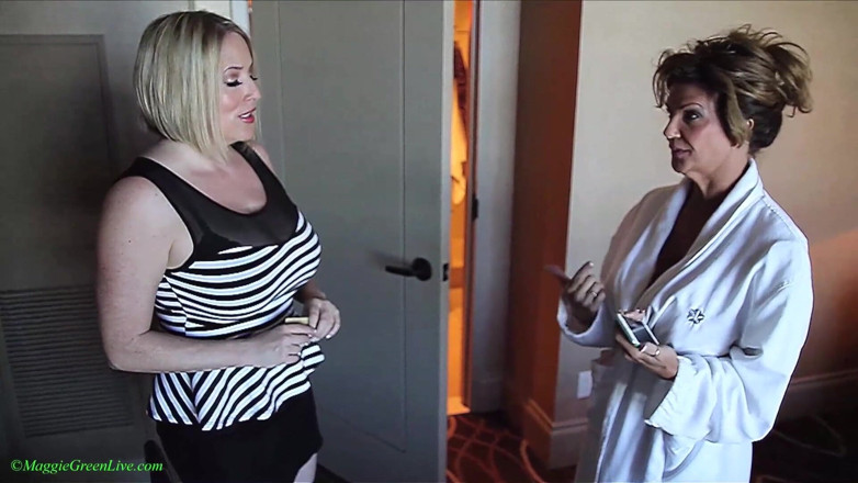 Maggie Green: Hot lesbians Maggie Green  &amp; Deauxma licking pussy in a hotel!