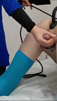 Prostate Milking, an Obedient Slave Cums When His Mistress Allows It