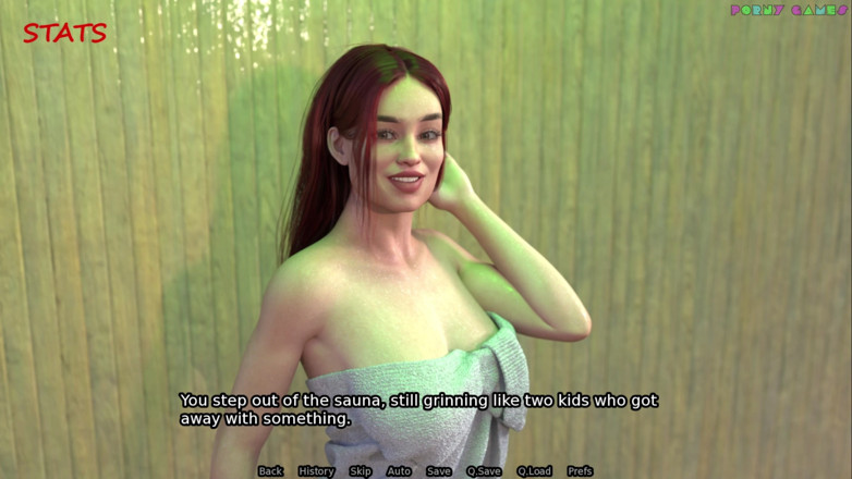 Porny Games: Zbožněná manželství od Simbaclaw - sex v sauně a výstřik na...