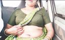 Telugu Honey Lips: Une soubrette indienne se fait baiser dans une voiture Mots...