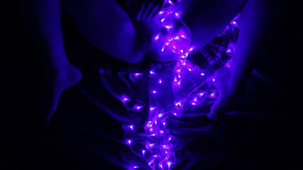 Hairypussyangel: Sex in Christmas with toys and LED garland, Happy new...