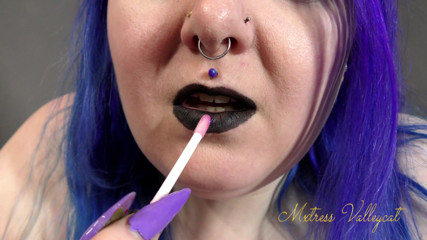 Mxtress Valleycat: Feticcio di rossetto nero