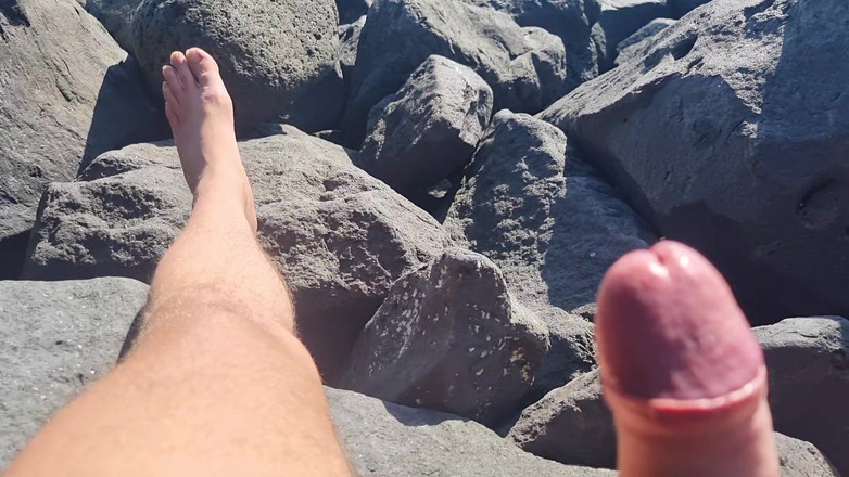 Alexander Audran: In der Öffentlichkeit | Handjob in der Öffentlichkeit und ein schwanz beladen mit...