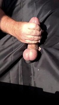 Me Jerking of Through a Black Curtain