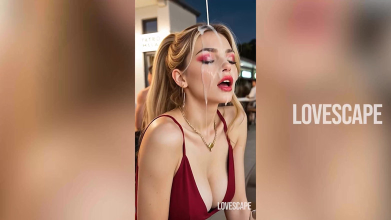 Lovescape: 金髪の無垢なデートがリードと這い回る屈辱の終わり