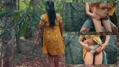 Desi la zietta l'ha scopata duramente nuda nella foresta