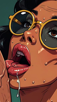 Wanita menghisap batang Ai Seni