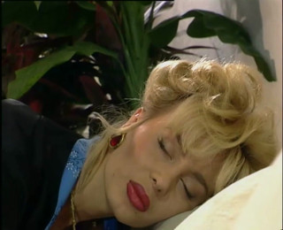 Vintage Climax: Blonde bitch gets fucked in both holes