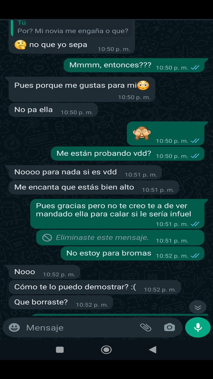 Mexicasero: Veroova děvka, přítel mé přítelkyně, posílá mi zprávu
