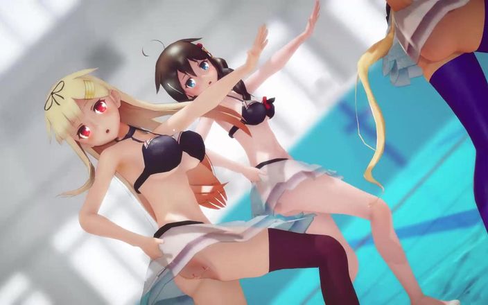 Mmd anime girls: Mmd R-18 Anime flickor sexig dans klipp 411