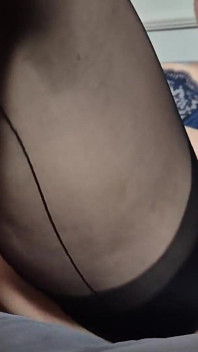 Wanilianna Adores Her Red Dildo and Black Seamed Nylons