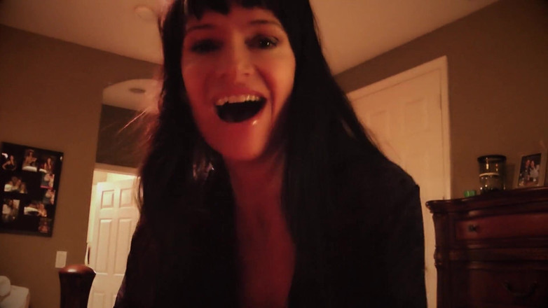 Angie Noir: Stepmom sneaks in for a taboo stepson blowjob w Angie...
