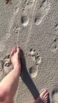Membandingkan Saiz 16 Kaki Ke Cetakan Pasir Di Pantai